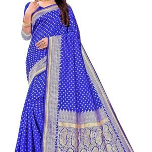 Benarosi Silk Saree Navy Blue